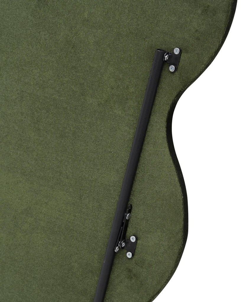 CONFETTO lustro stojące lub ścienne wiszące, oliwkowy welur 160/70/3 cm