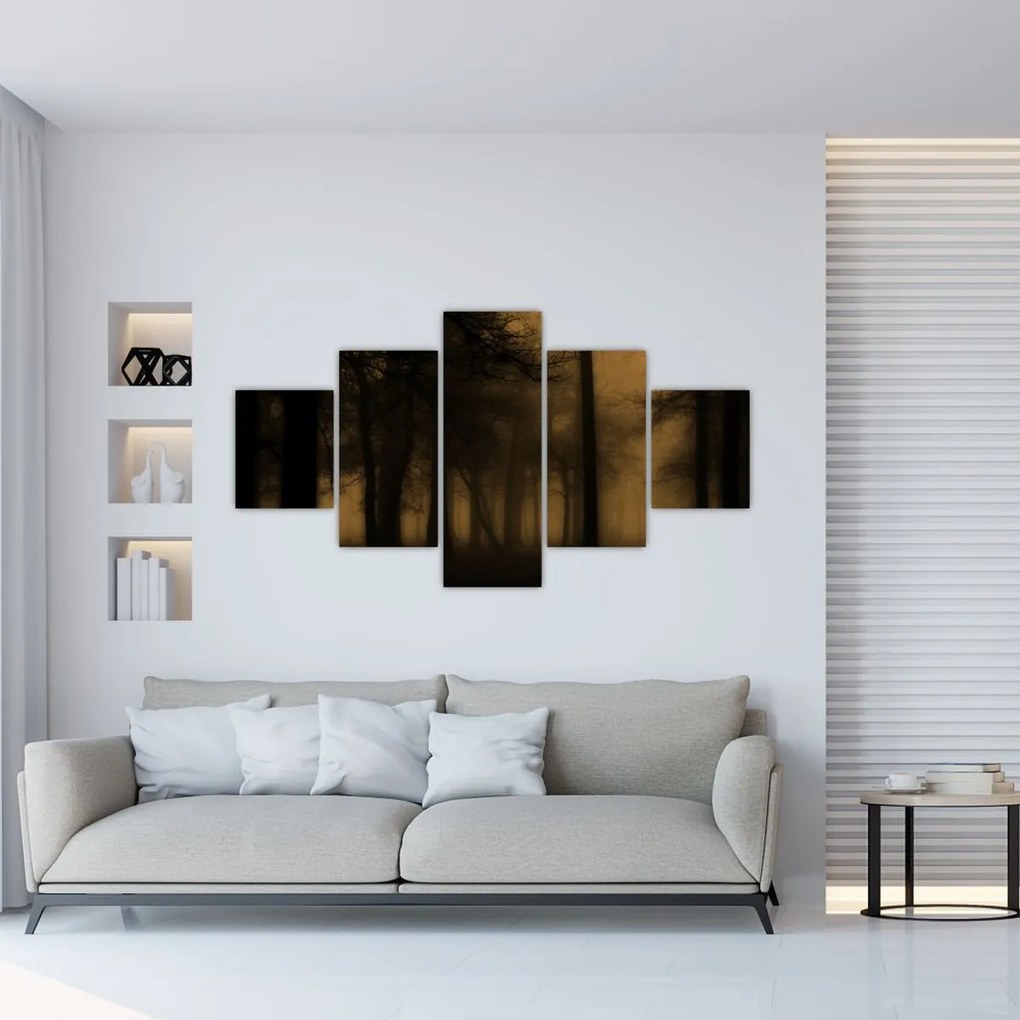 Obraz - Ciemny las (125x70 cm)