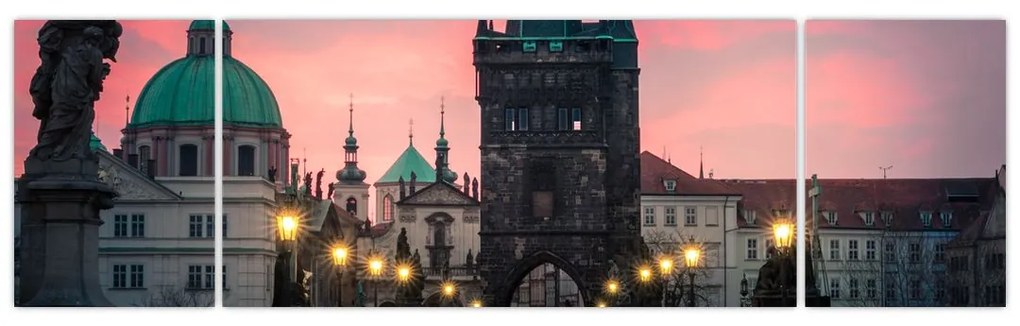 Obraz  - Na Moście Karola (170x50 cm)