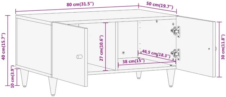 Drewniana duża ława z półkami D0-M05
