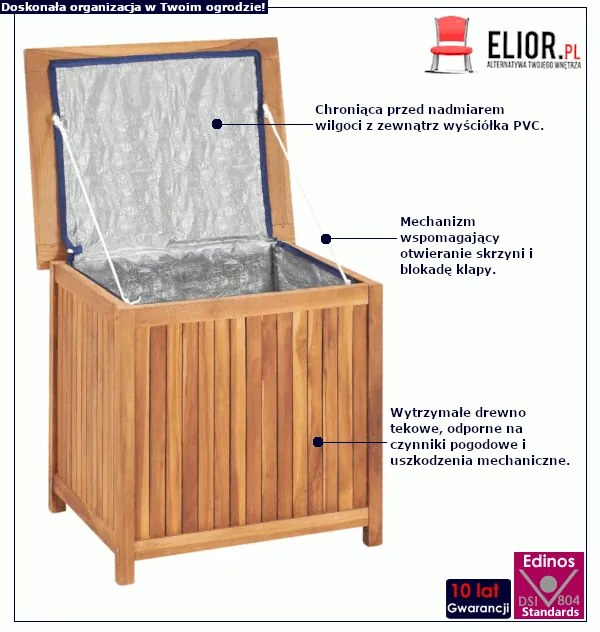 Skrzynia drewniana ogrodowa E4-P44