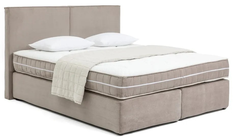 Szarobrązowe łóżko kontynentalne 180x200 cm Olia Bold – Bonami Selection