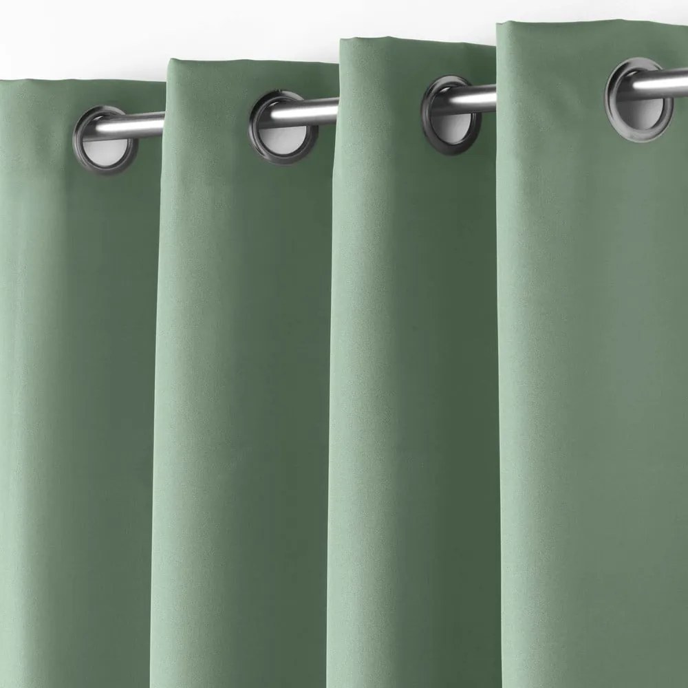Zielona zasłona 140x180 cm Essentiel – douceur d'intérieur