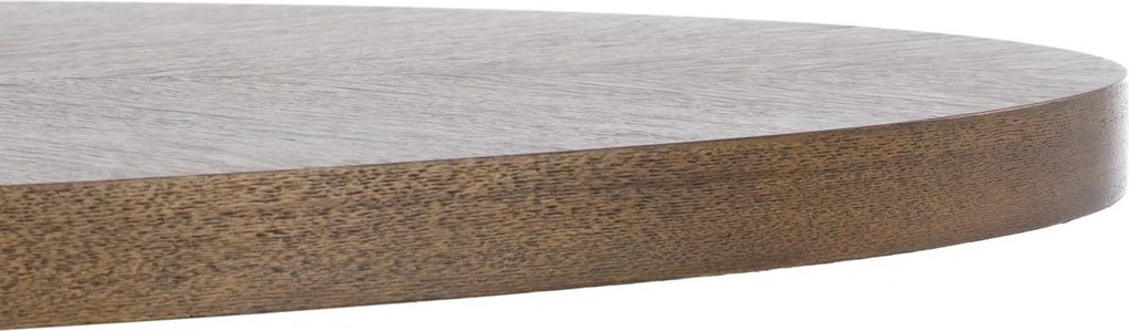 Loftowy stół z owalnym blatem orzechowym Locarno