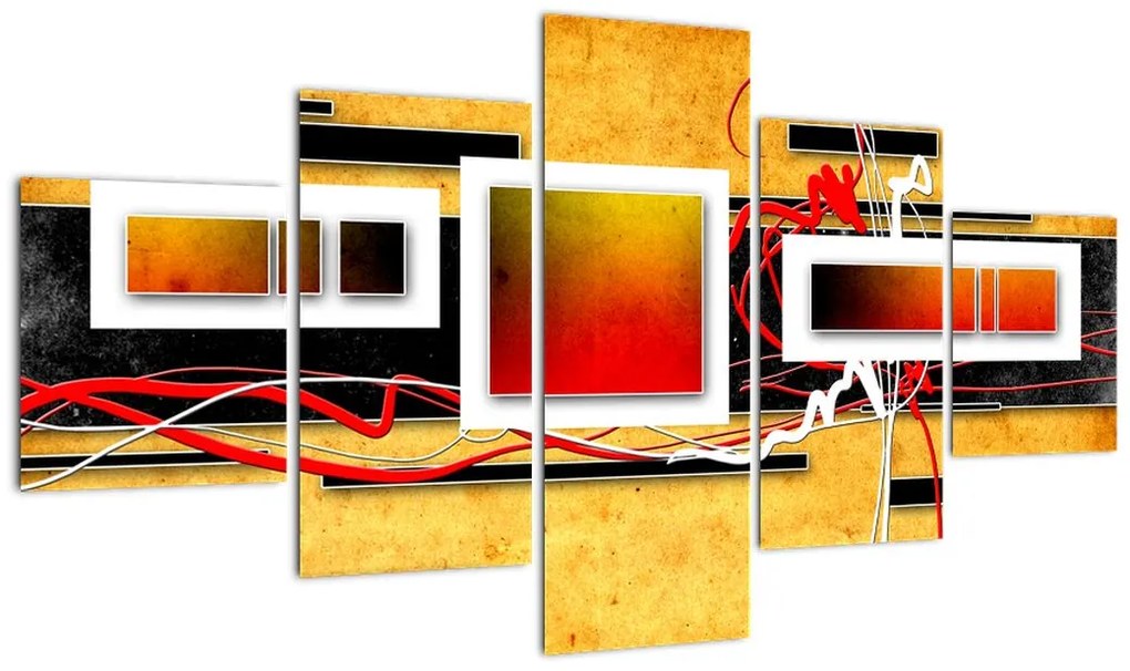 Obraz - Abstrakcja (125x70 cm)
