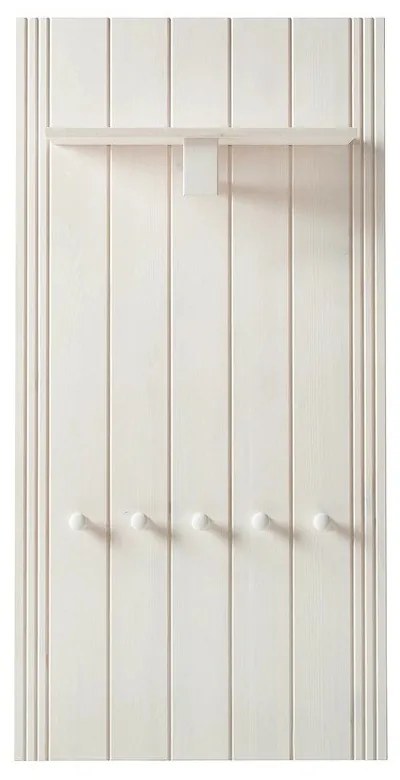 Biały zestaw do przedpokoju z litego drewna sosnowego 60x120x25 cm Anita – Støraa