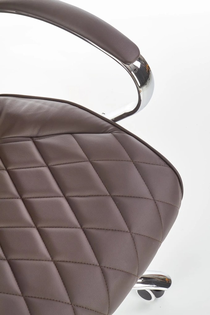 Pikowany fotel gabinetowy z ekoskóry Hilton