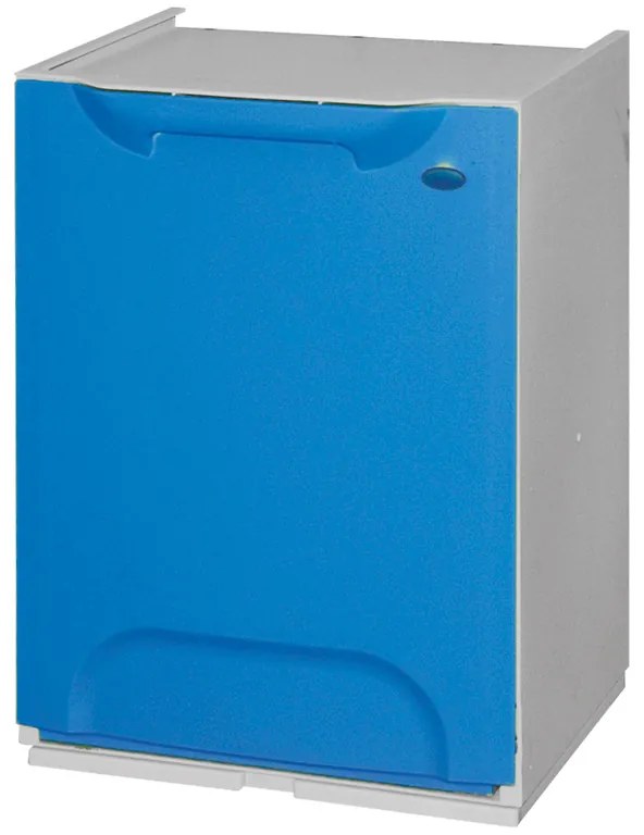 Plastikowy kosz na śmieci segregowane, 20 L, niebieski