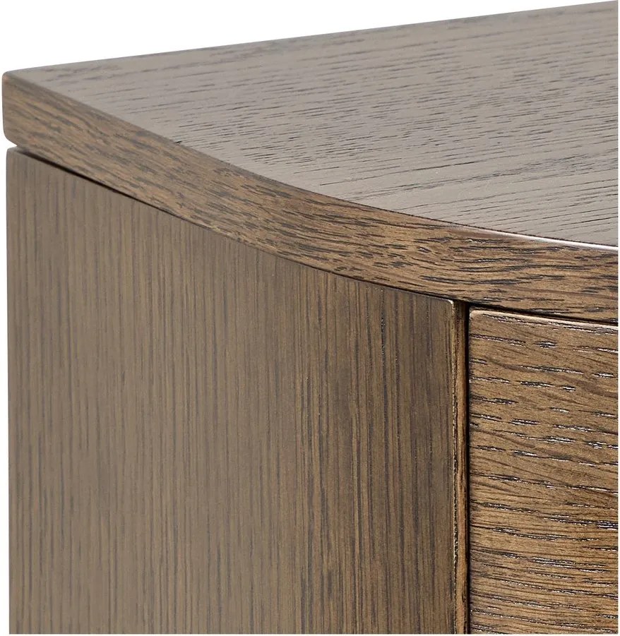 Szafka nocna w dekorze dębu w ciemnym naturalnym kolorze Paron – Actona