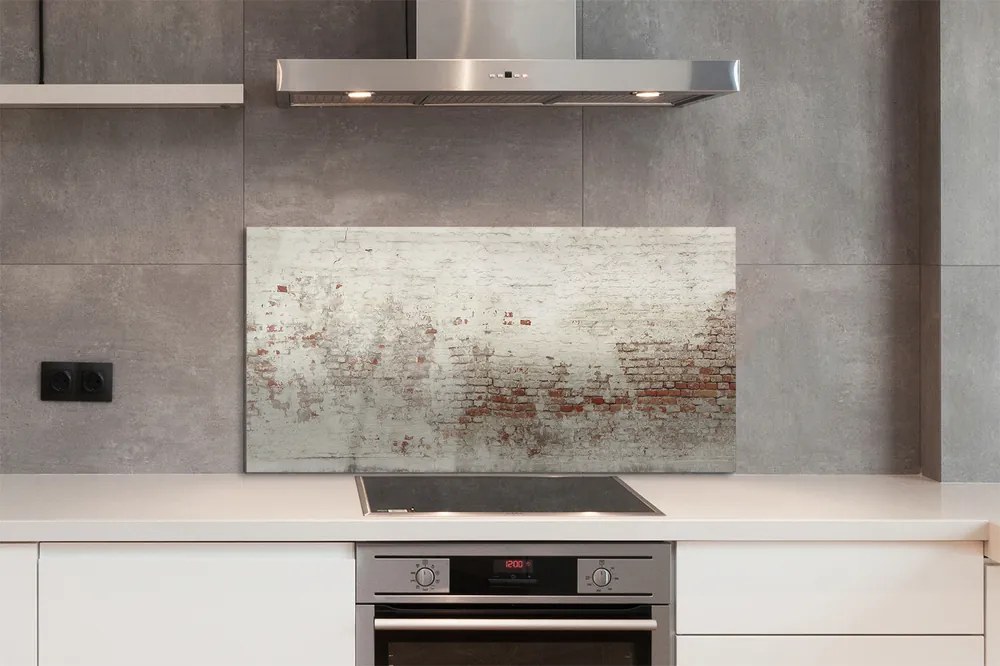 Szklany Panel Mur z Wyrazistej Cegły