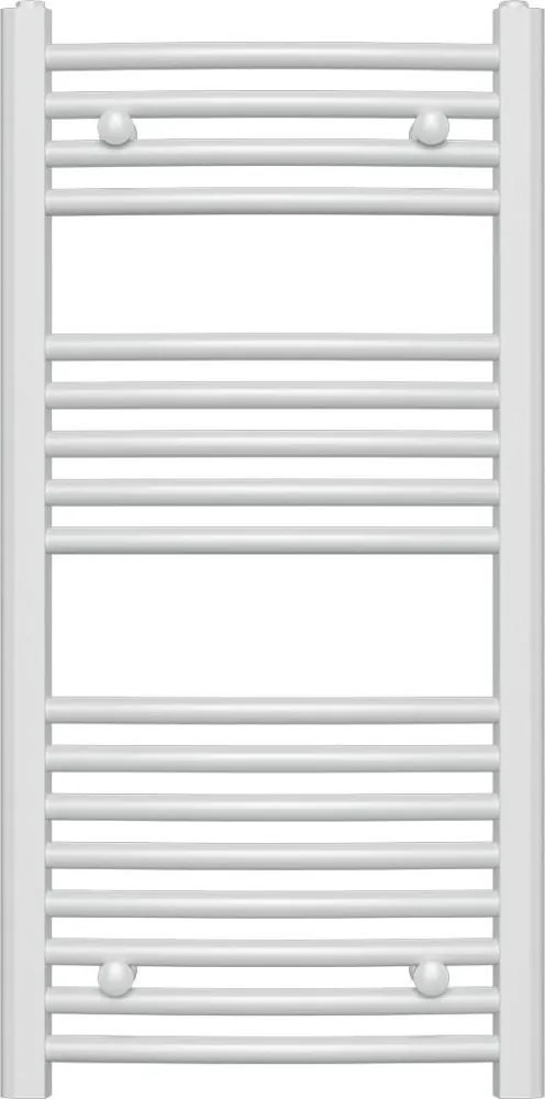 Novaservis - Grzejnik łazienkowy drabinkowy 365W/230V 90x45 cm biały, zaokrąglony