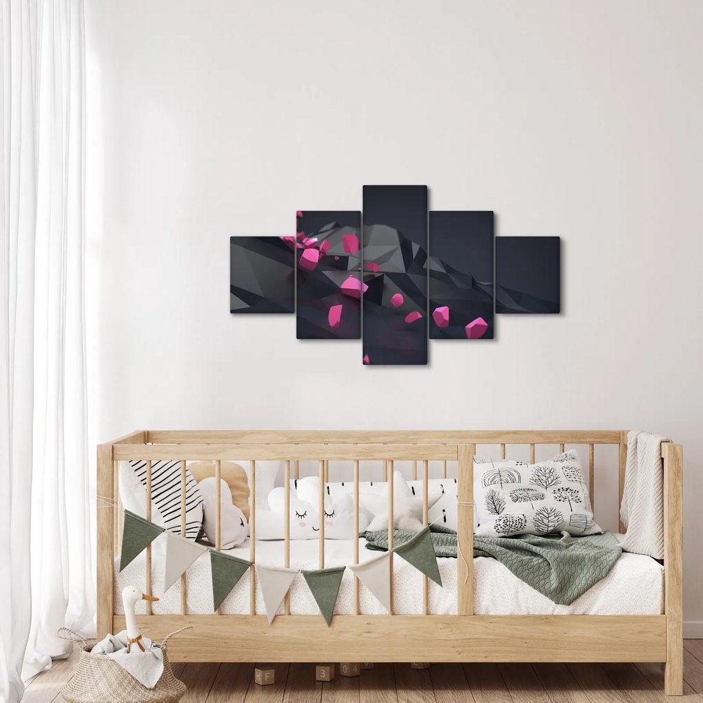 Obraz abstrakcji 3D (125x70 cm)