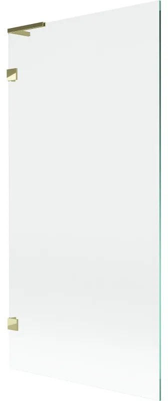Mexen Lunar L parawan nawannowy 1-skrzydłowy 90 x 150 cm, transparent, złoty - 897L-090-000-50-00