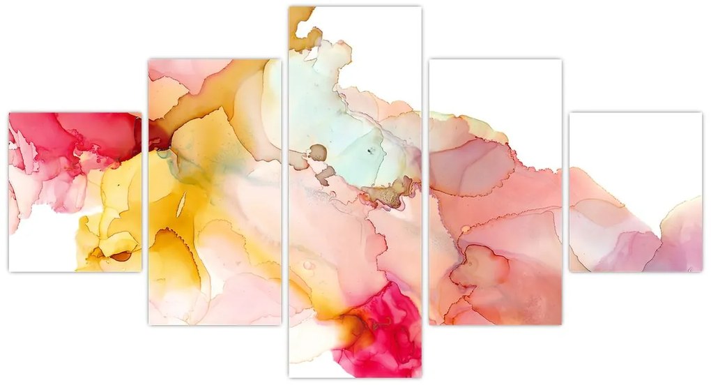 Obraz - Atramentowa abstrakcja (125x70 cm)