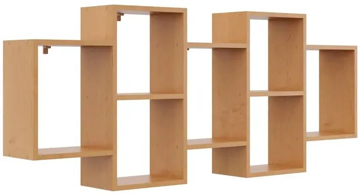 Minimalistyczna półka wisząca olcha G9-W28