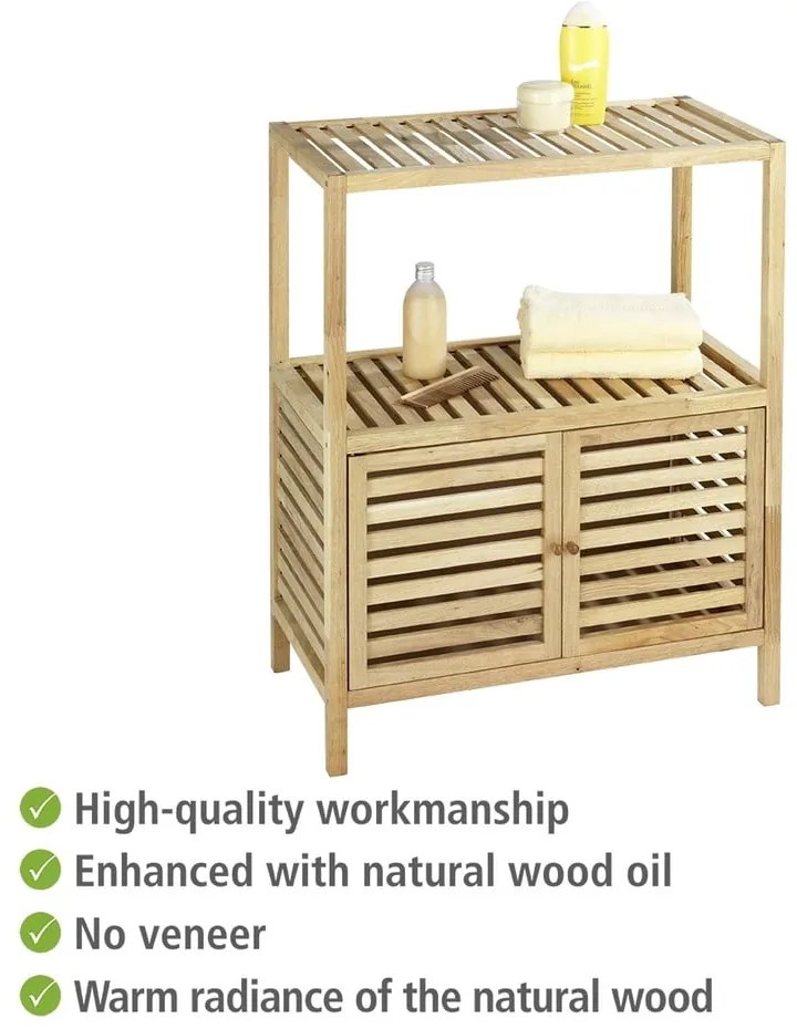 Niska szafka łazienkowa z litego drewna orzechowego 68x86 cm Norway – Wenko