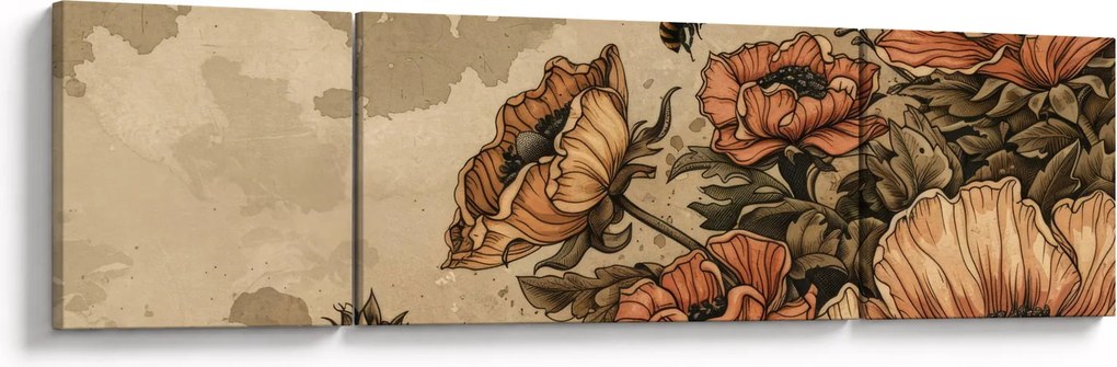 Obraz - Bee Meadow II. (170x50 cm)