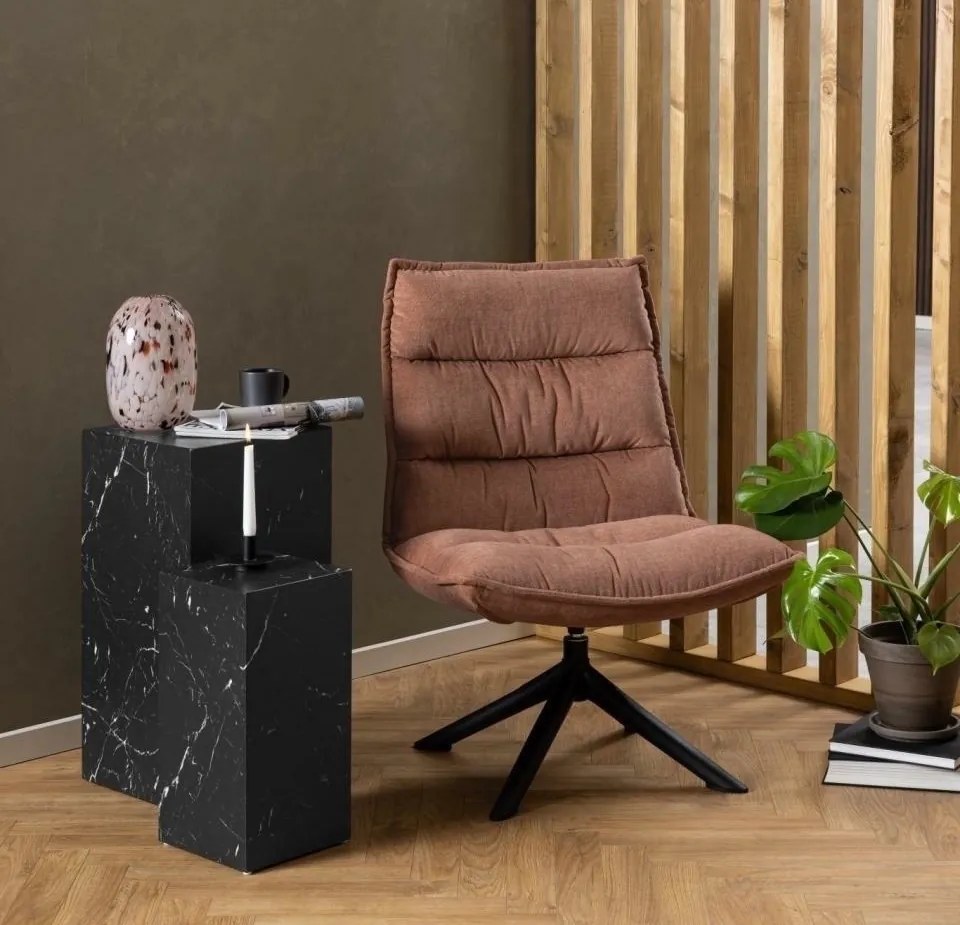 Obrotowy fotel wypoczynkowy Blizzard, rosewood