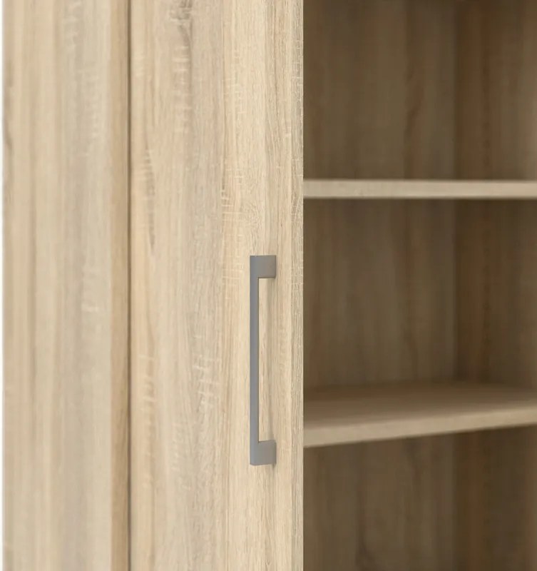 Biurowy regał 2-drzwiowy Prima dąb sonoma