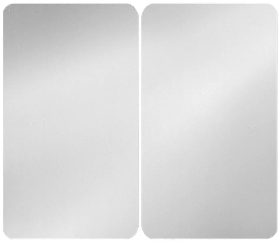 Zestaw 2 szklanych płyt ochronnych na kuchenkę Wenko Universal Silver