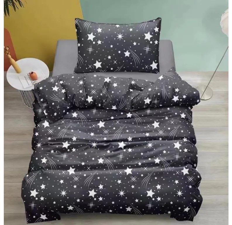 PrzytulneMieszkanie.pl PrzytulneMieszkanie.pl Pościel z mikrofibry NOČNÍ OBLOHA szara Rozmiar pościeli: 70 x 90 cm | 140 x 220 cm
