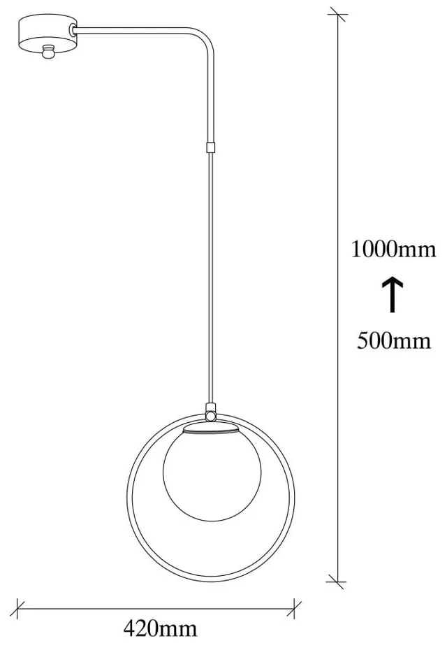 Czarna metalowa lampa wisząca Opviq lights Elpidas