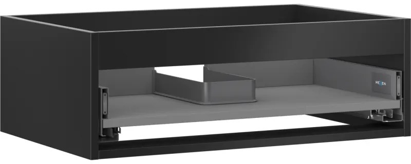 Mexen Box-A korpus szafki podumywalkowej 70 cm, 1 szuflada, czarny mat - 91AX0-0700-235-1-71