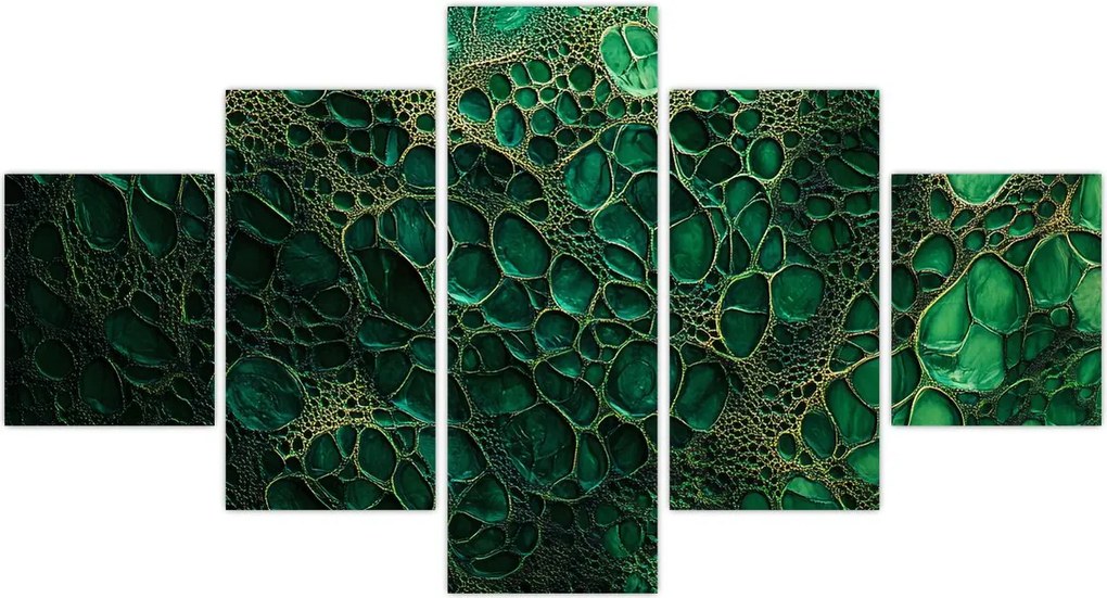 Obraz - Zielony mikroskopowy obraz (125x70 cm)