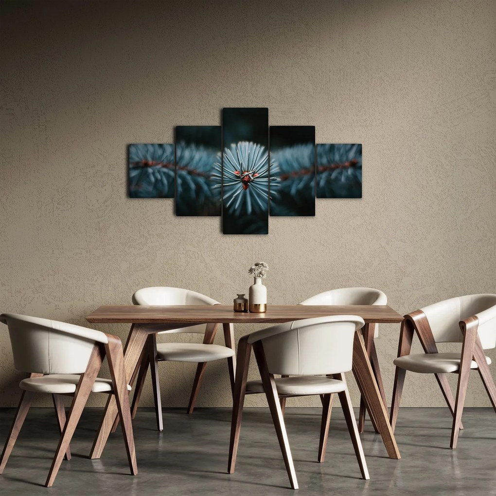 Obraz gałązki drzewa iglastego (125x70 cm)
