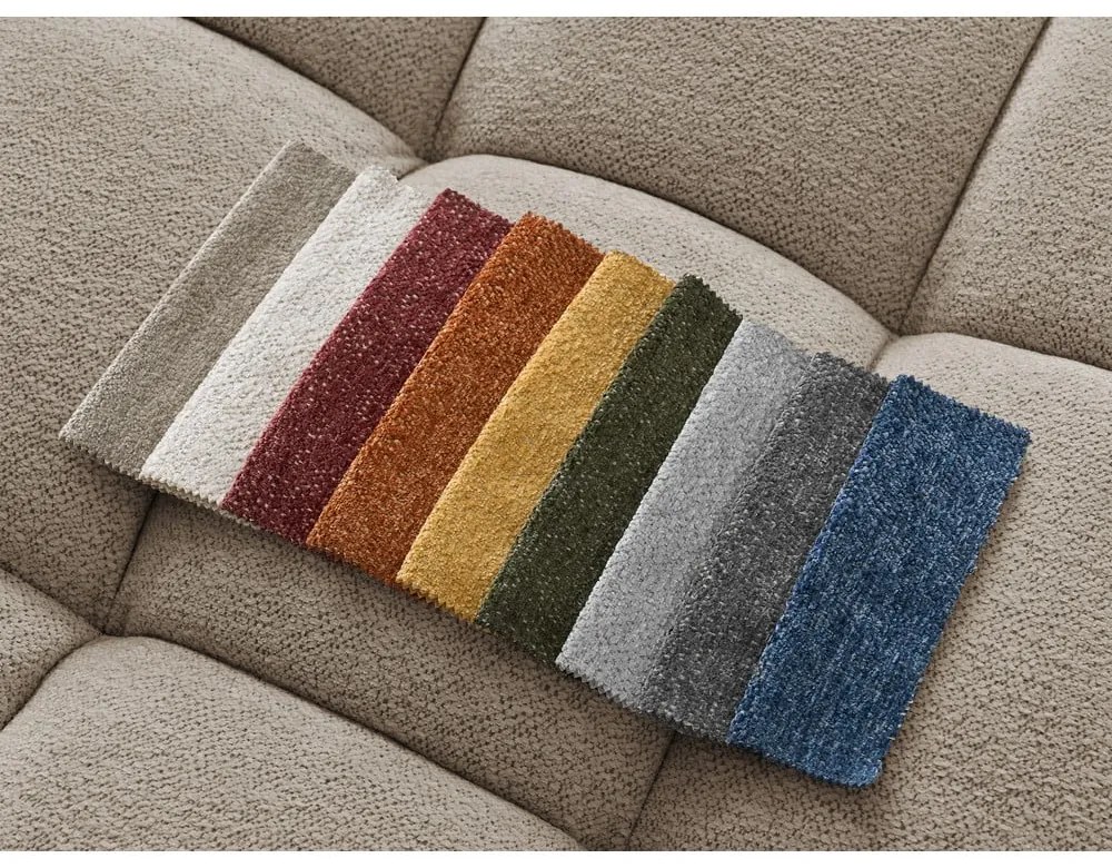 Szarobrązowa sofa z tkaniny szenilowej 278 cm Everest – Bobochic Paris