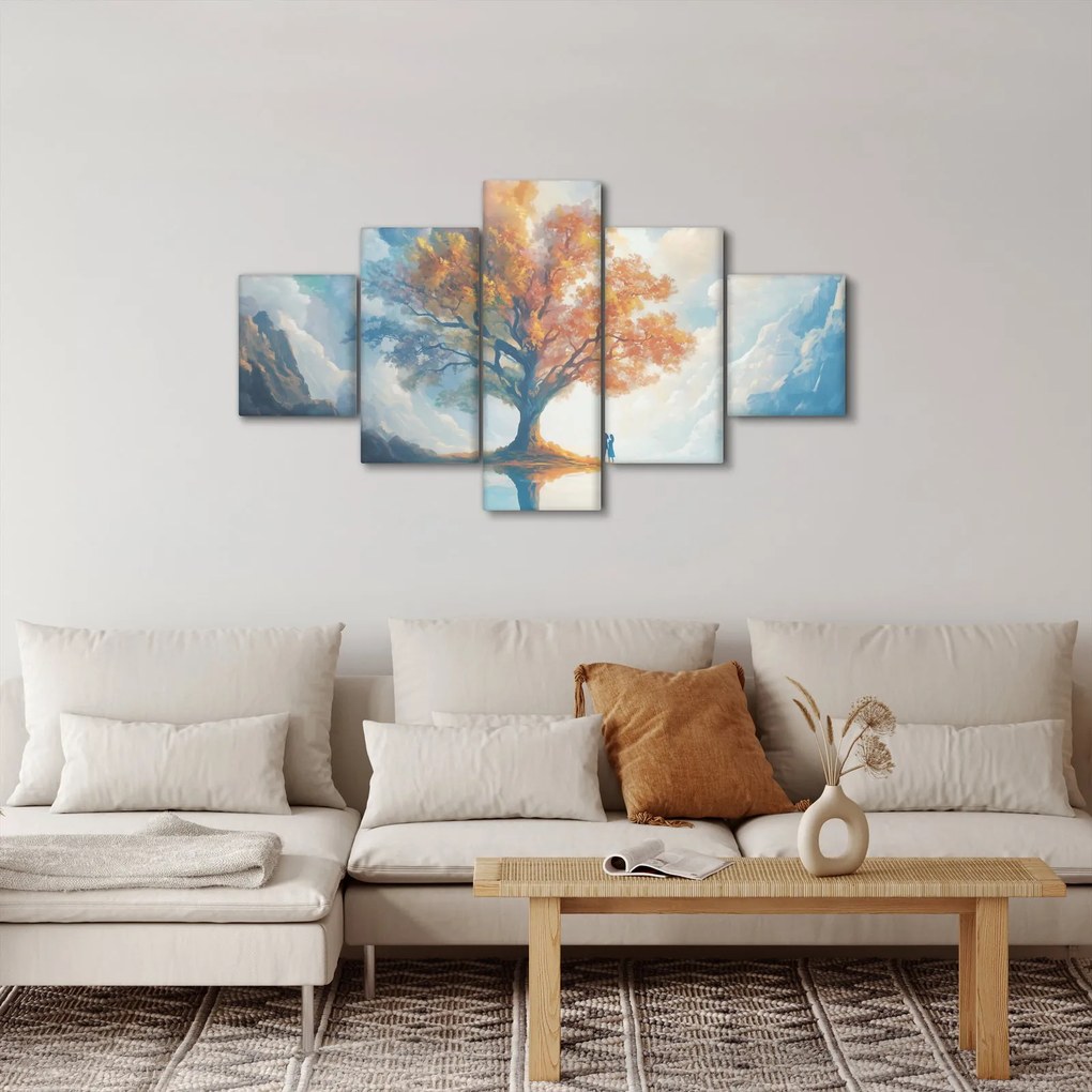 Obraz – Drzewo życia i miłości (125x70 cm)