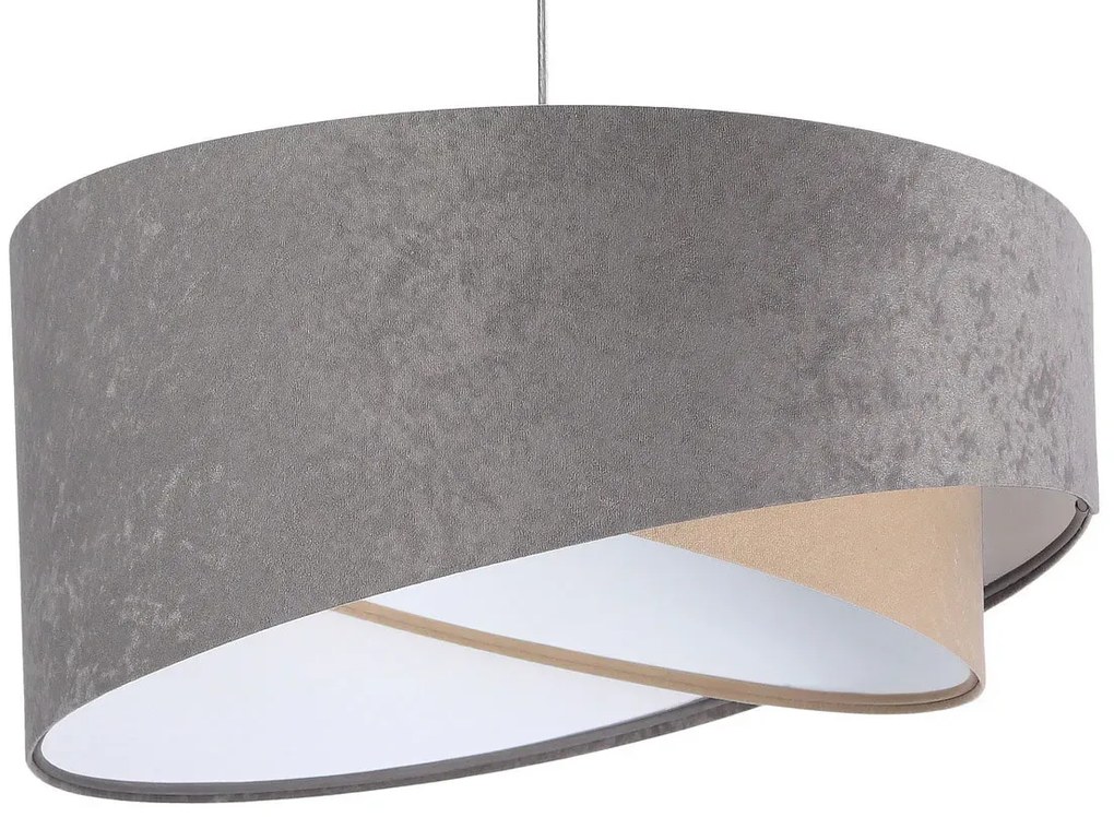 Szaro-biała lampa wisząca nad stół - EX987 T0-E35