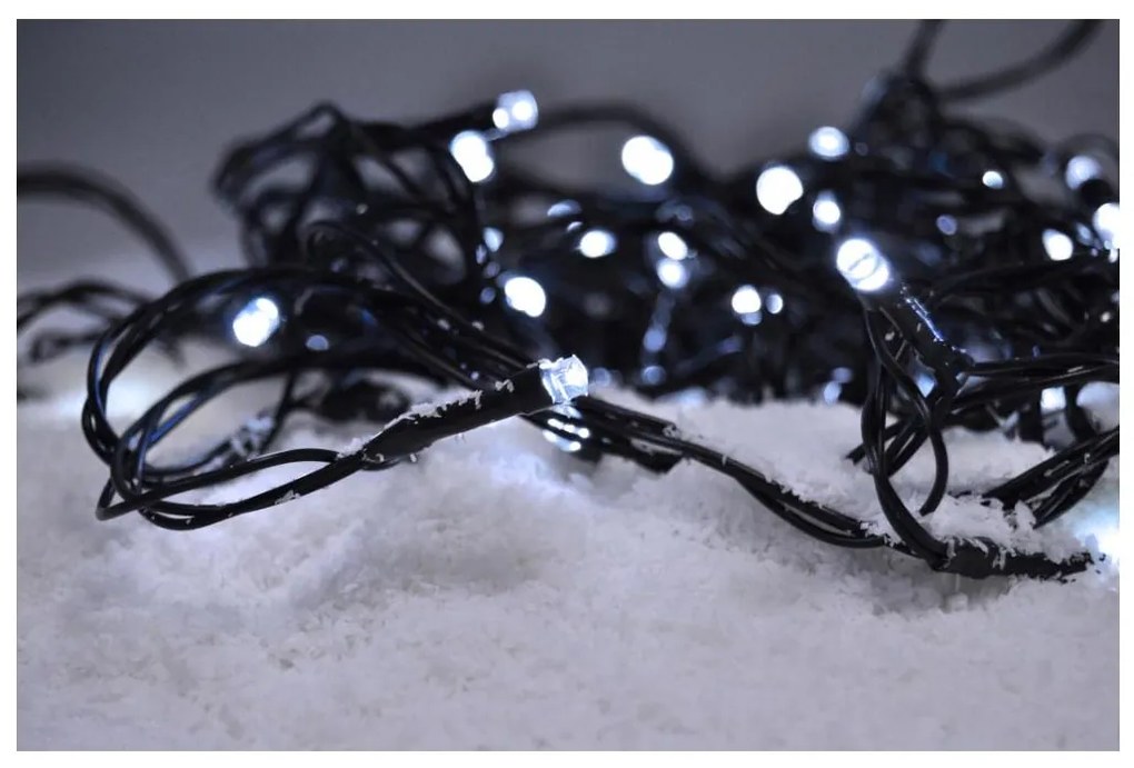 Solight 1V05-W-LED Zewnętrzny łańcuch bożonarodzeniowy 500xLED/8 funkcji IP44 55m zimny biały