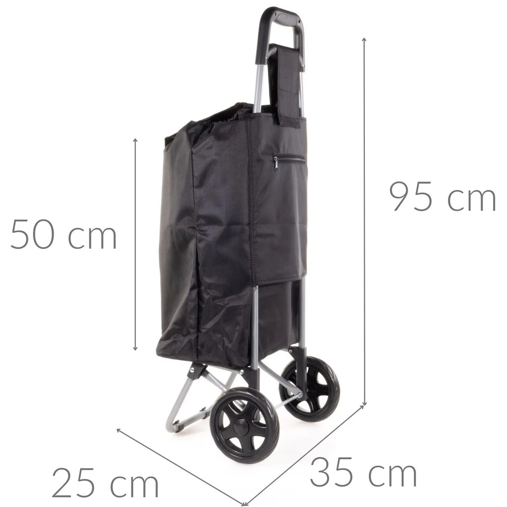 Wózek na kółkach SHOPPING, torba na zakupy 30 L