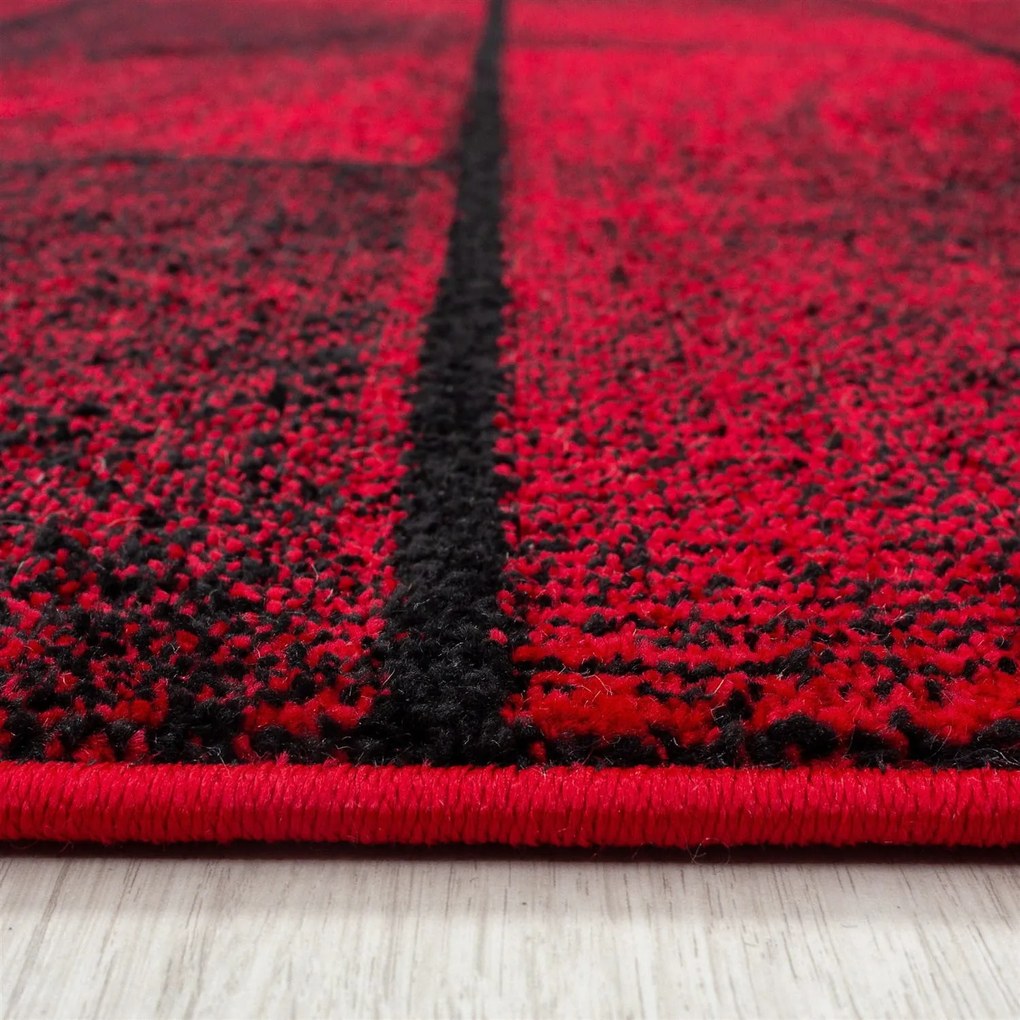Dywan nowoczesny Beta czerwono-czarny 160 cm x 230 cm
