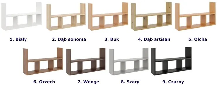 Minimalistyczna Półka Wisząca W Kolorze Wenge F3-E54