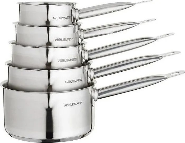 Zestaw 5 Rondli ze Stali Nierdzewnej z Dziobem do Nalewania