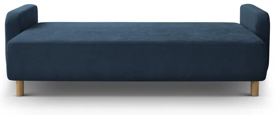 Ciemnoniebieska rozkładana sofa ze schowkiem 231 cm Elen – Micadoni