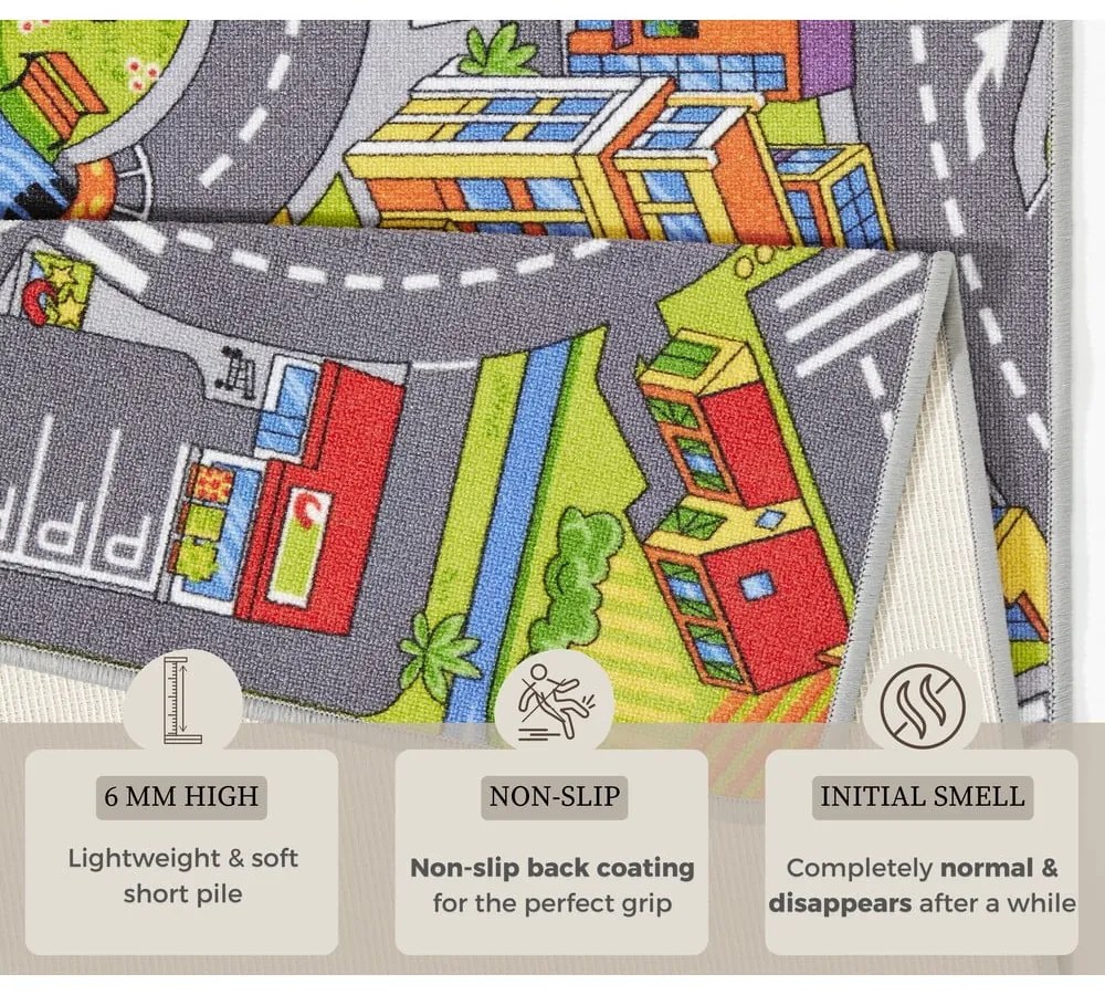 Chodnik dziecięcy Hanse Home Smart City, 90x200 cm