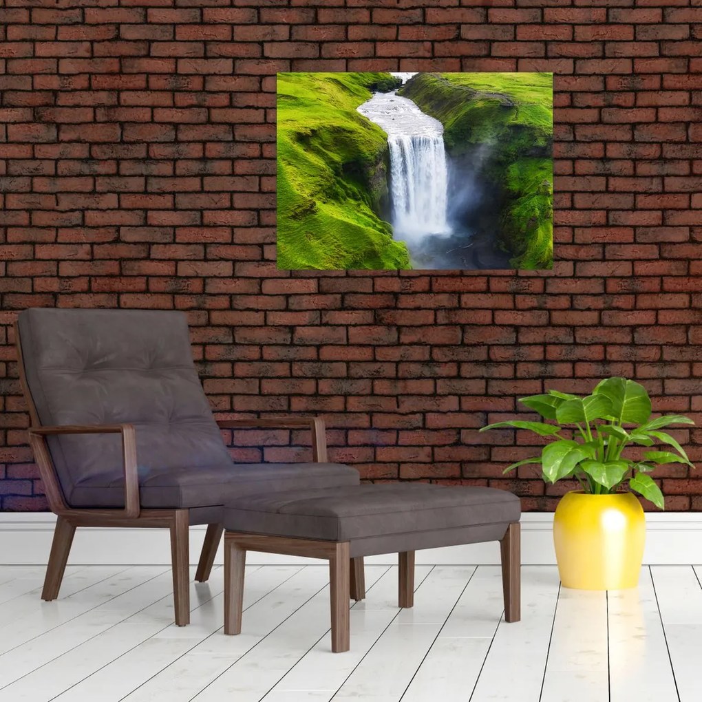 Obraz - Wodospad Skogafoss (70x50 cm)