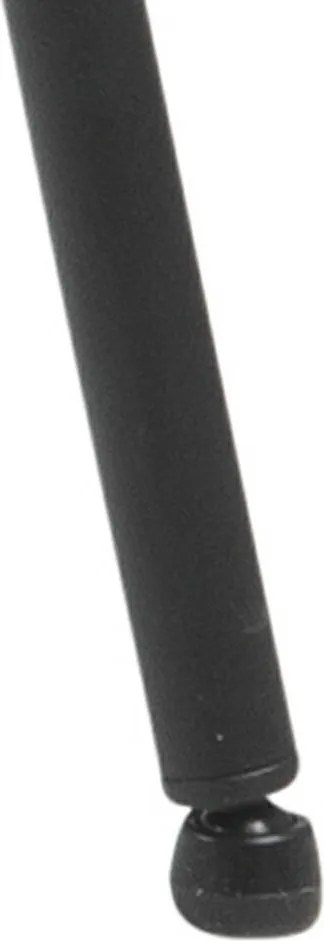 Aksamitne krzesło do jadalni z podłokietnikami Lima Actona, kolor czarny