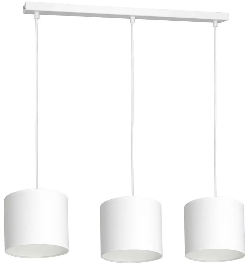 Lampa wisząca ARDEN 3xE27/60W/230V biała na linkach