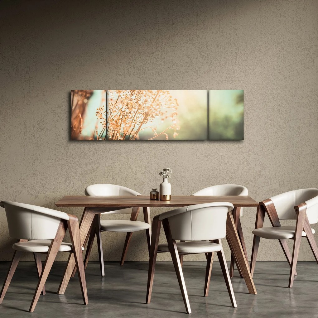 Obraz - Rośliny po deszczu (170x50 cm)