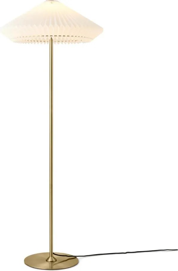 Halo Design 745050 - Lampa stojąca PARIS 1xE27/40W/230V mosiądz/biała/dąb