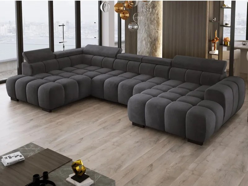 Narożnik BULL XL Lewostronny z elektryczną funkcją regulacji tkanina Salvador 15 WERSAL