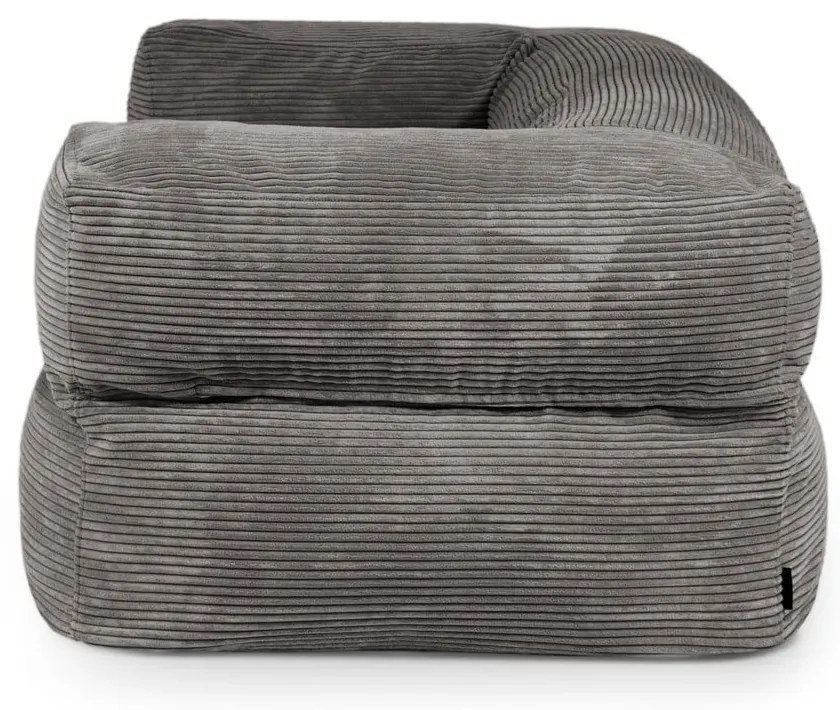 Jasnoszary sztruksowy worek do siedzenia Sofa MooG – SLOWDOWN