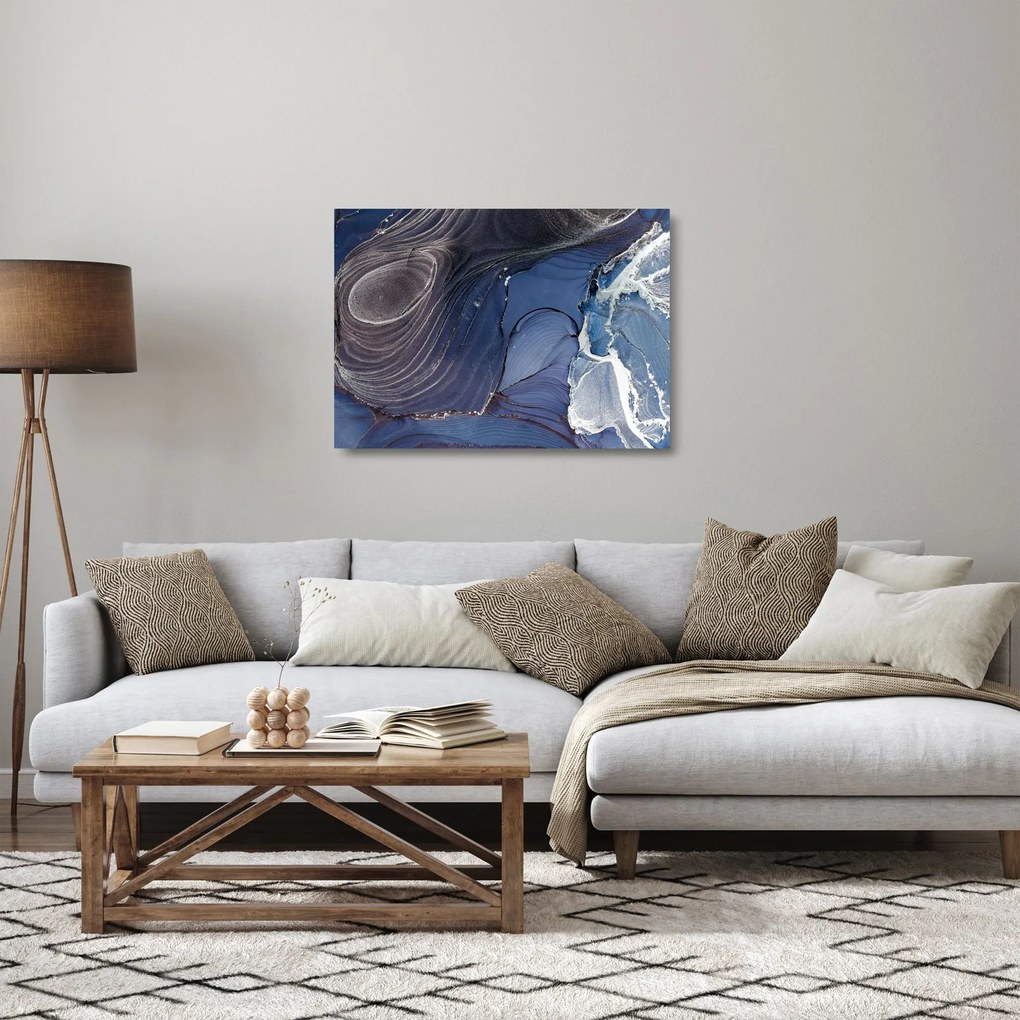 Obraz na szkle - Atrament marmurkowy (70x50 cm)