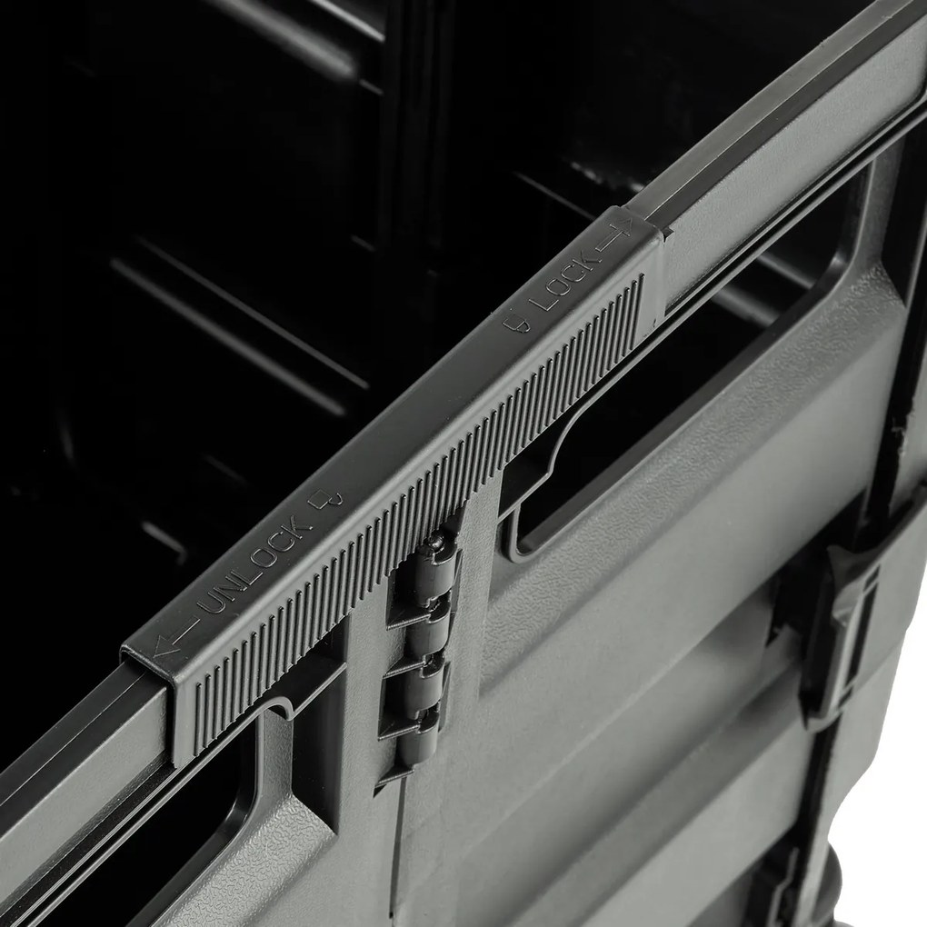 Keeeper Składany wózek na zakupy Olli 65 l Czarny, 65 l