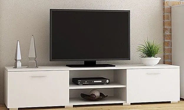 Biała meblościanka z szafą S4-G65