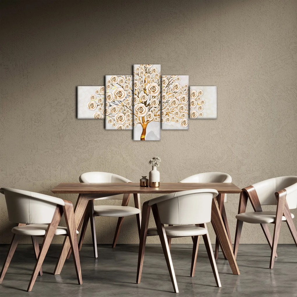 Obraz drzewa kwiatowego (125x70 cm)